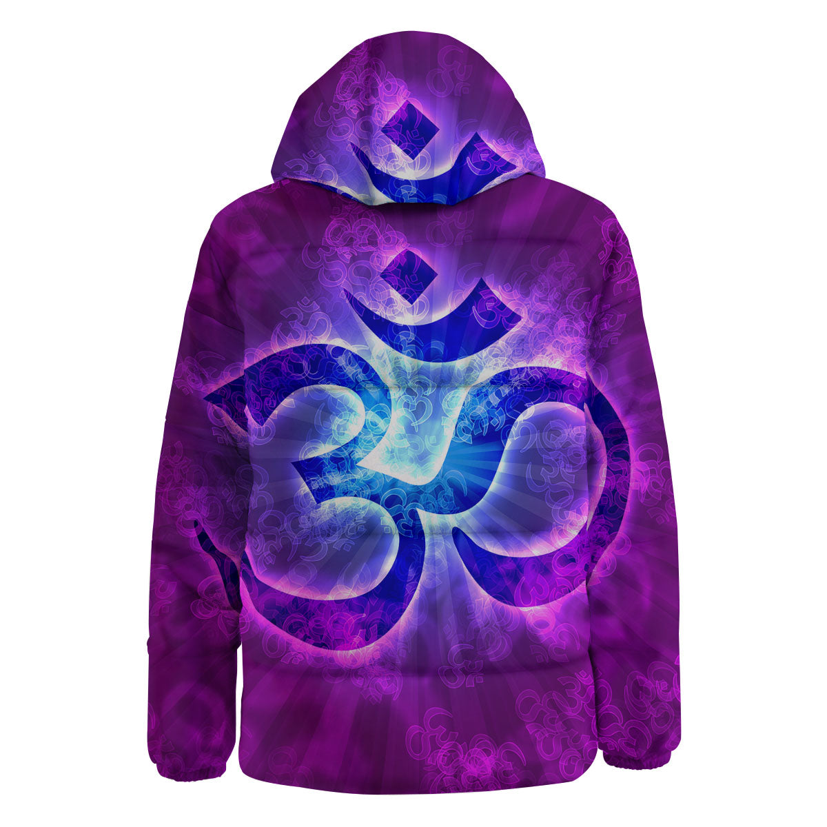 Sign Om Indian Print Down Jacket-grizzshop