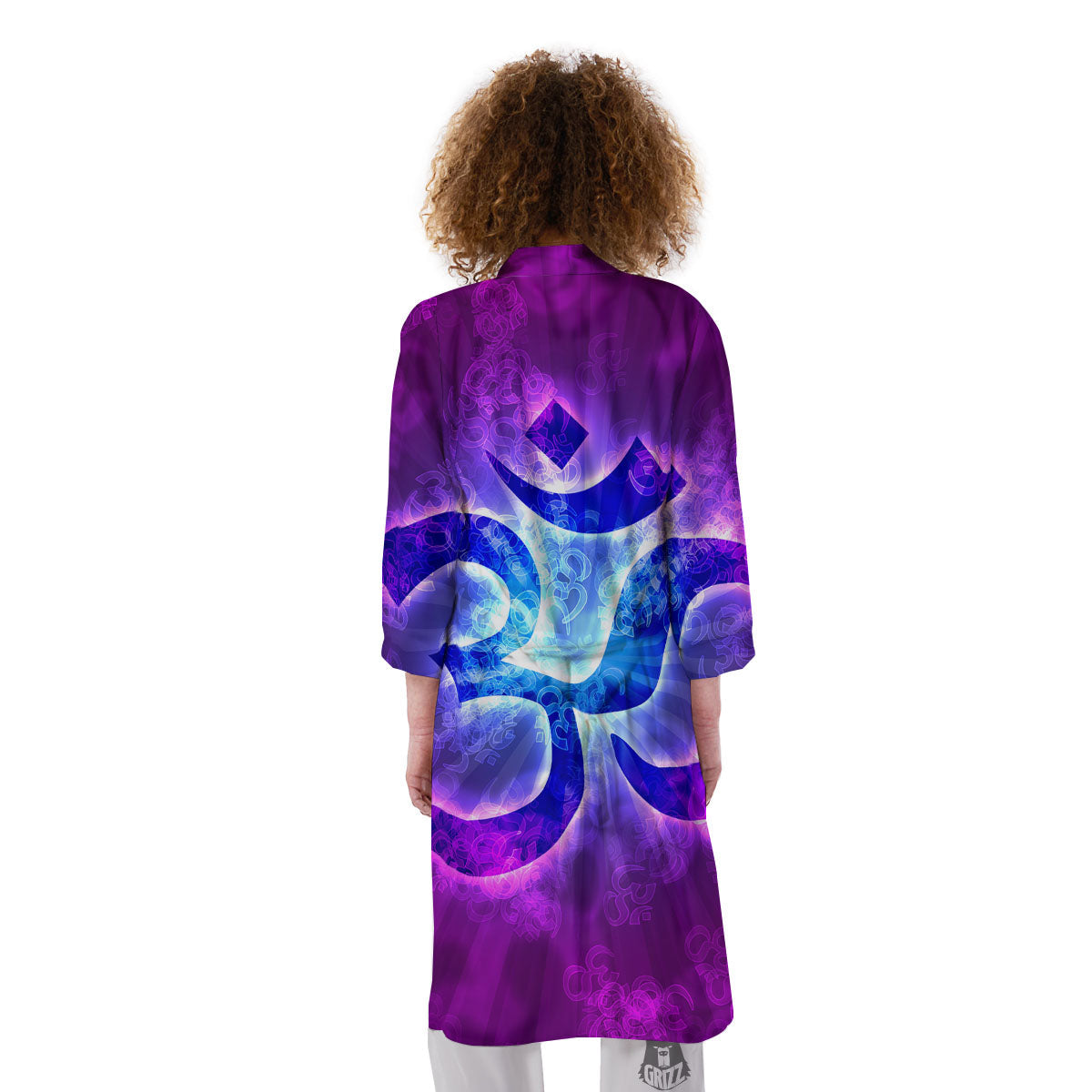 Sign Om Indian Print Kimono-grizzshop