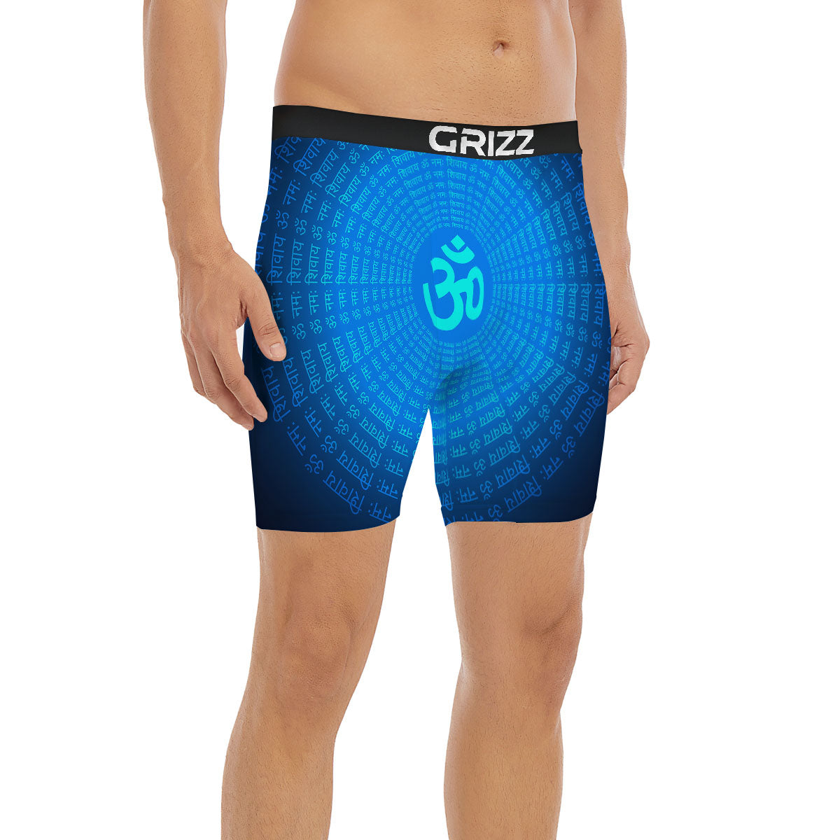 Sign Om Spiritual Print Boxer Briefs-grizzshop