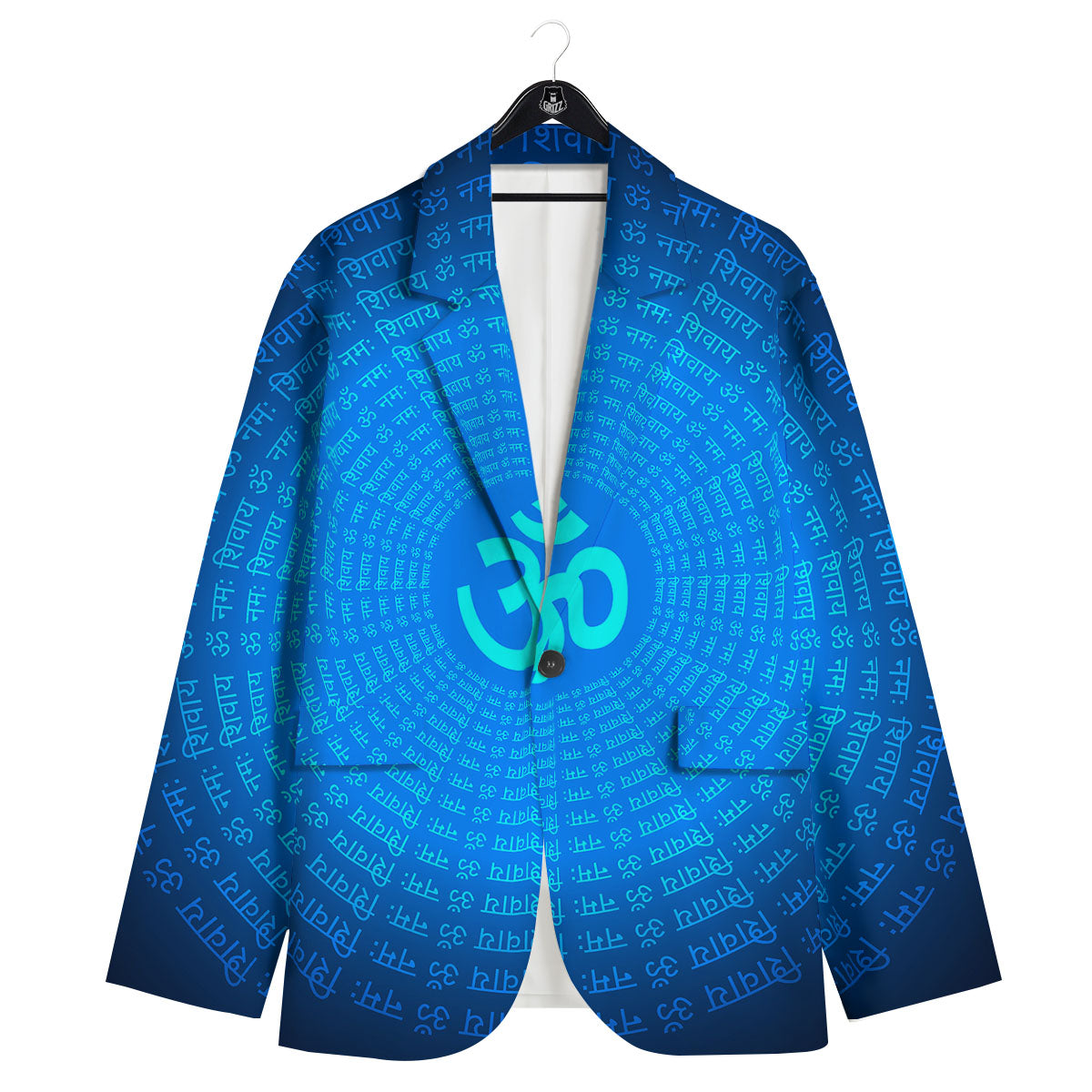 Sign Om Spiritual Print Men's Sport Coat-grizzshop