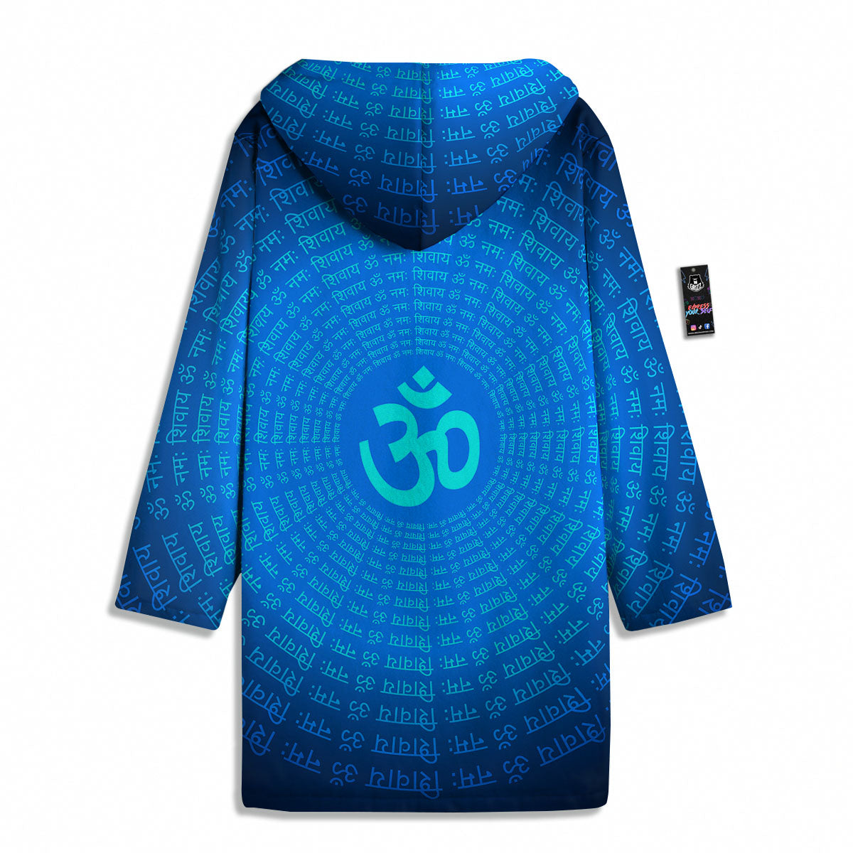 Sign Om Spiritual Print Men's Windbreaker Jacket-grizzshop