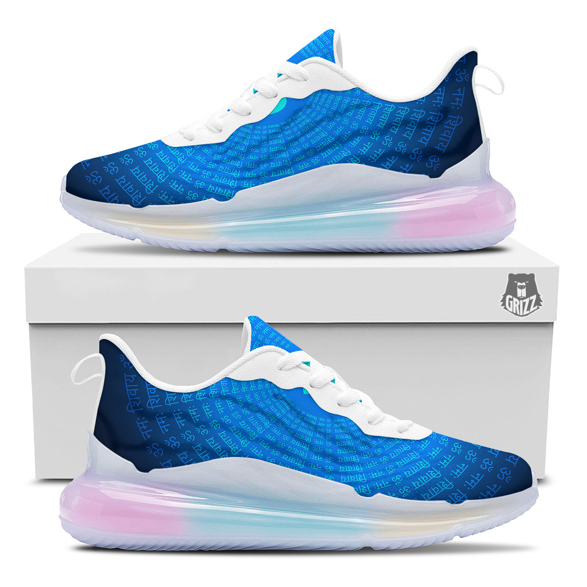 Sign Om Spiritual Print Running Sneakers-grizzshop