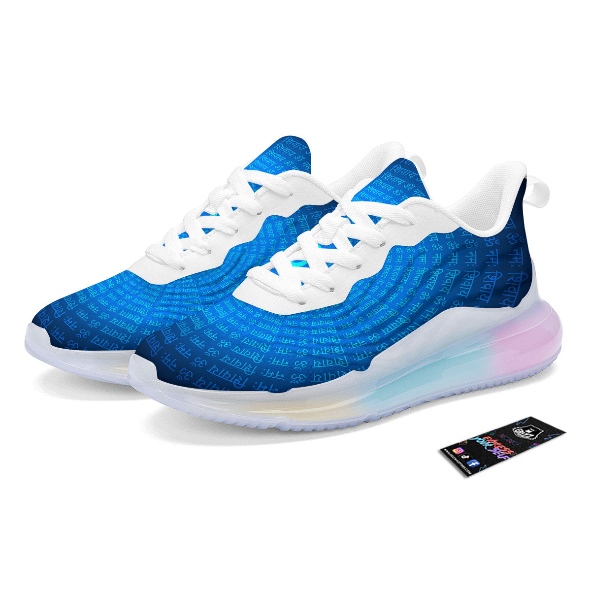 Sign Om Spiritual Print Running Sneakers-grizzshop