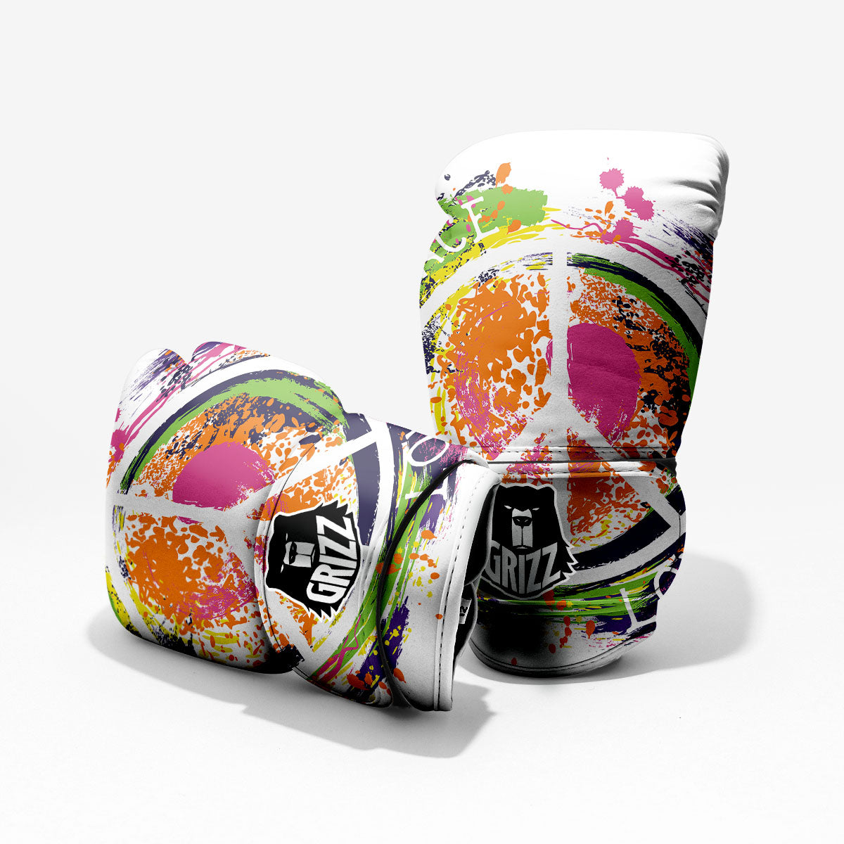 Sign Peace Rasta Print Pro Boxing Glove