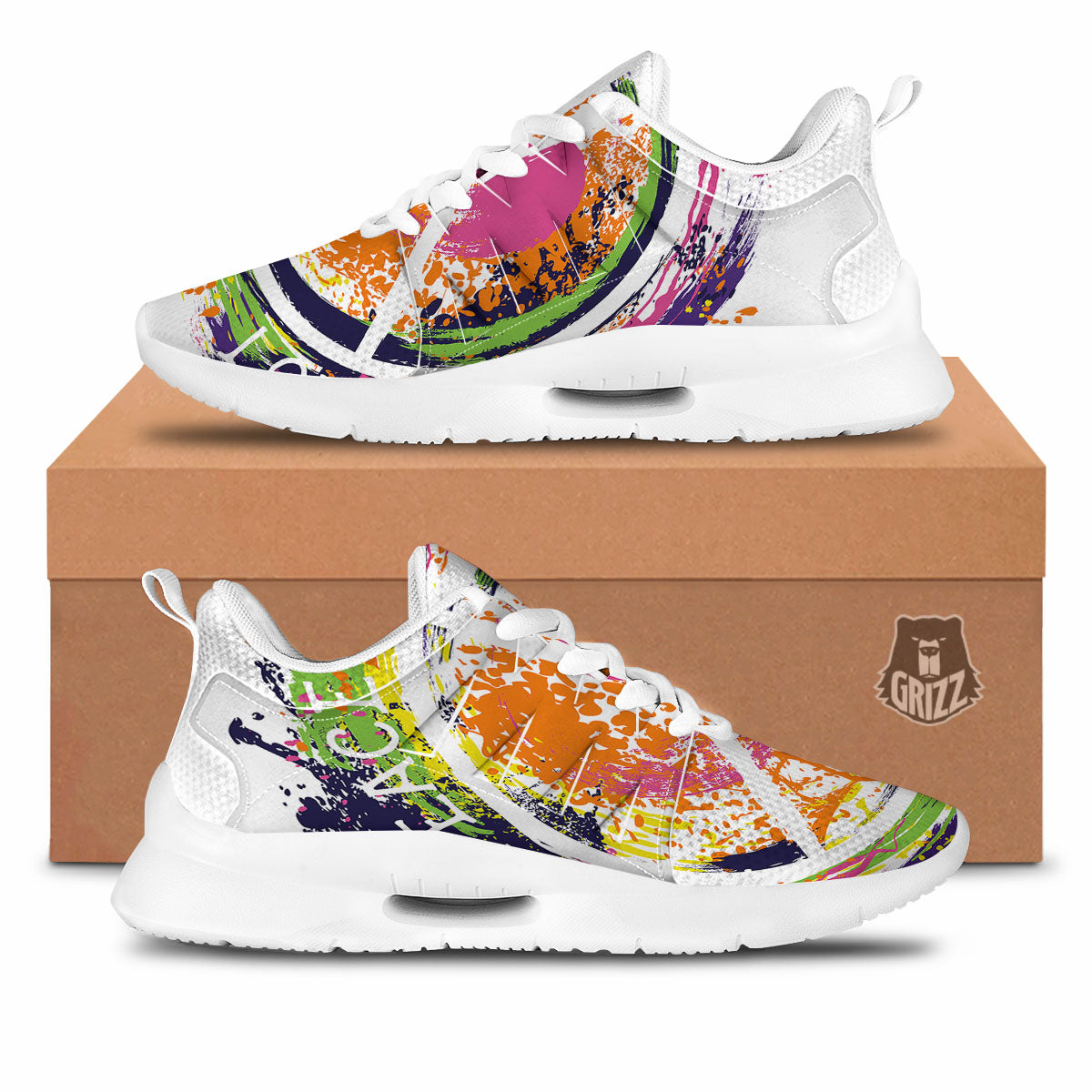 Sign Peace Rasta Print Tennis Shoes-grizzshop