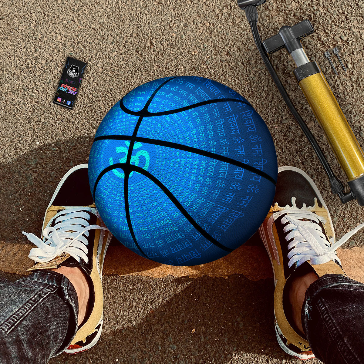 Smoke Marble White Grey Print Pattern Basketball