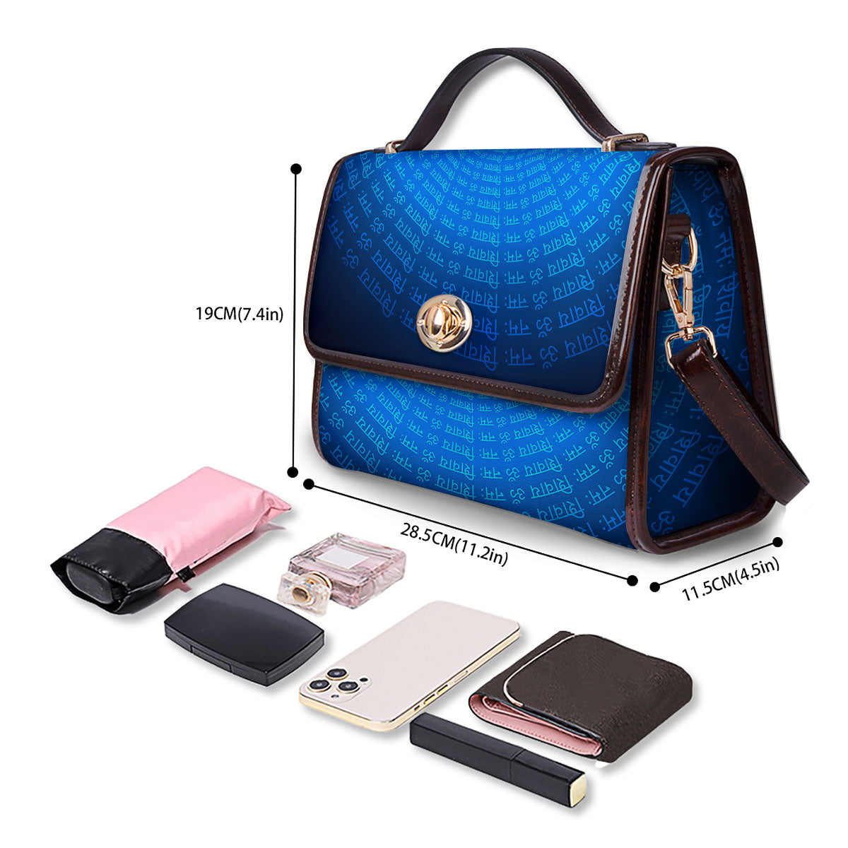 Sign Om Spiritual Print Women's Satchel Bag