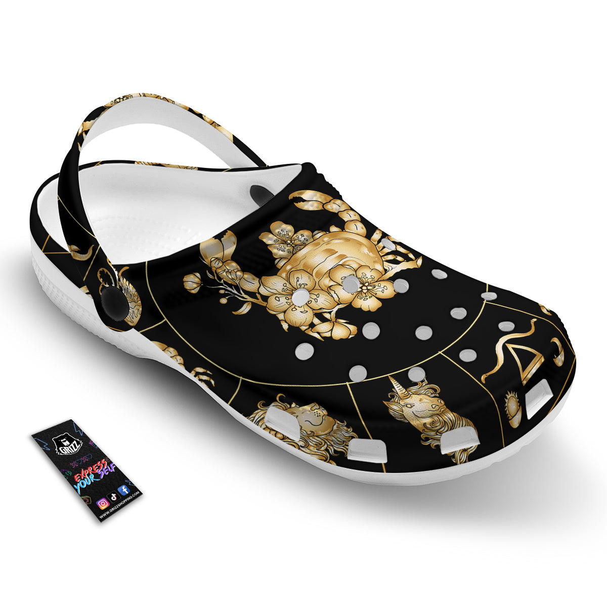 Signs Astrological And Cancer Print Clog-grizzshop