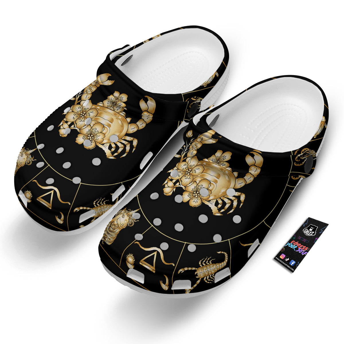 Signs Astrological And Cancer Print Clog-grizzshop
