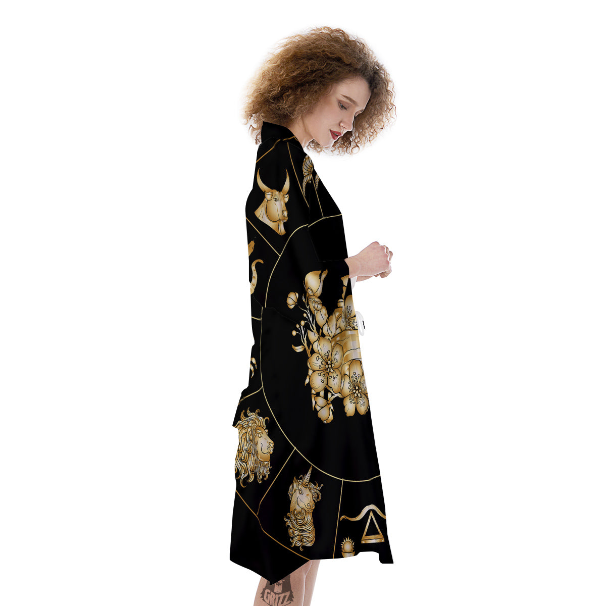 Signs Astrological And Cancer Print Kimono-grizzshop