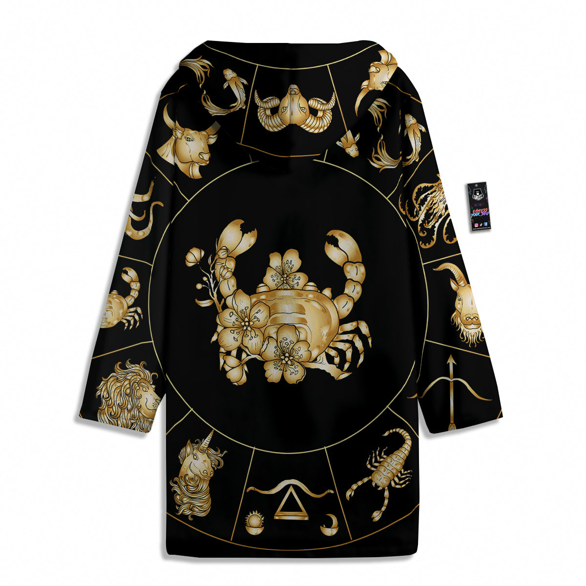 Signs Astrological And Cancer Print Men's Windbreaker Jacket-grizzshop