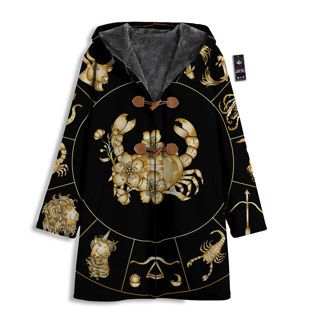 Signs Astrological And Cancer Print Men's Windbreaker Jacket-grizzshop
