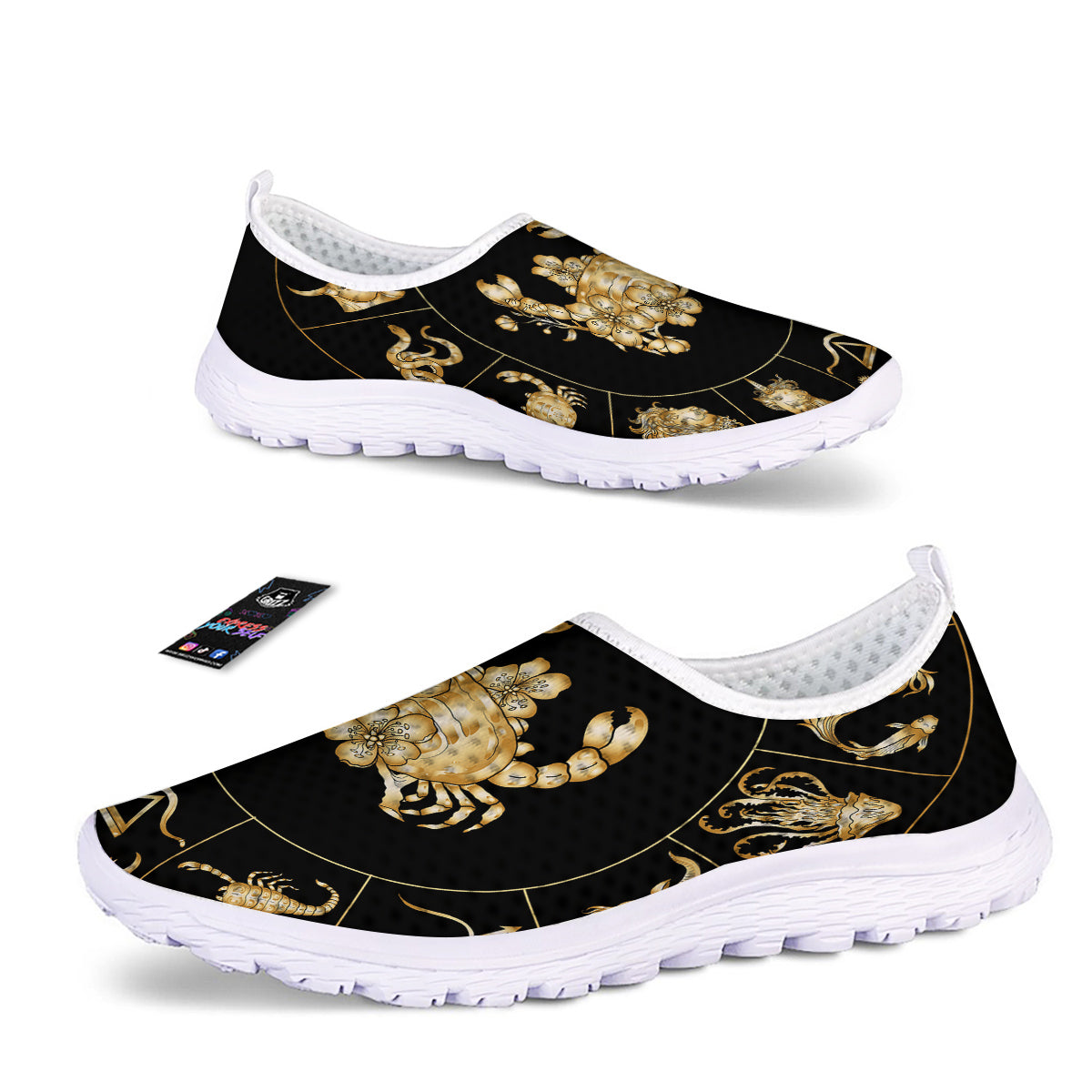 Signs Astrological And Cancer Print Nurse Shoes-grizzshop