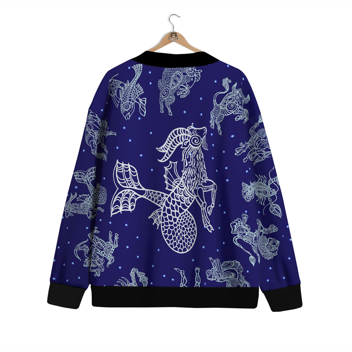 Signs Astrological And Capricorn Print Cardigan-grizzshop
