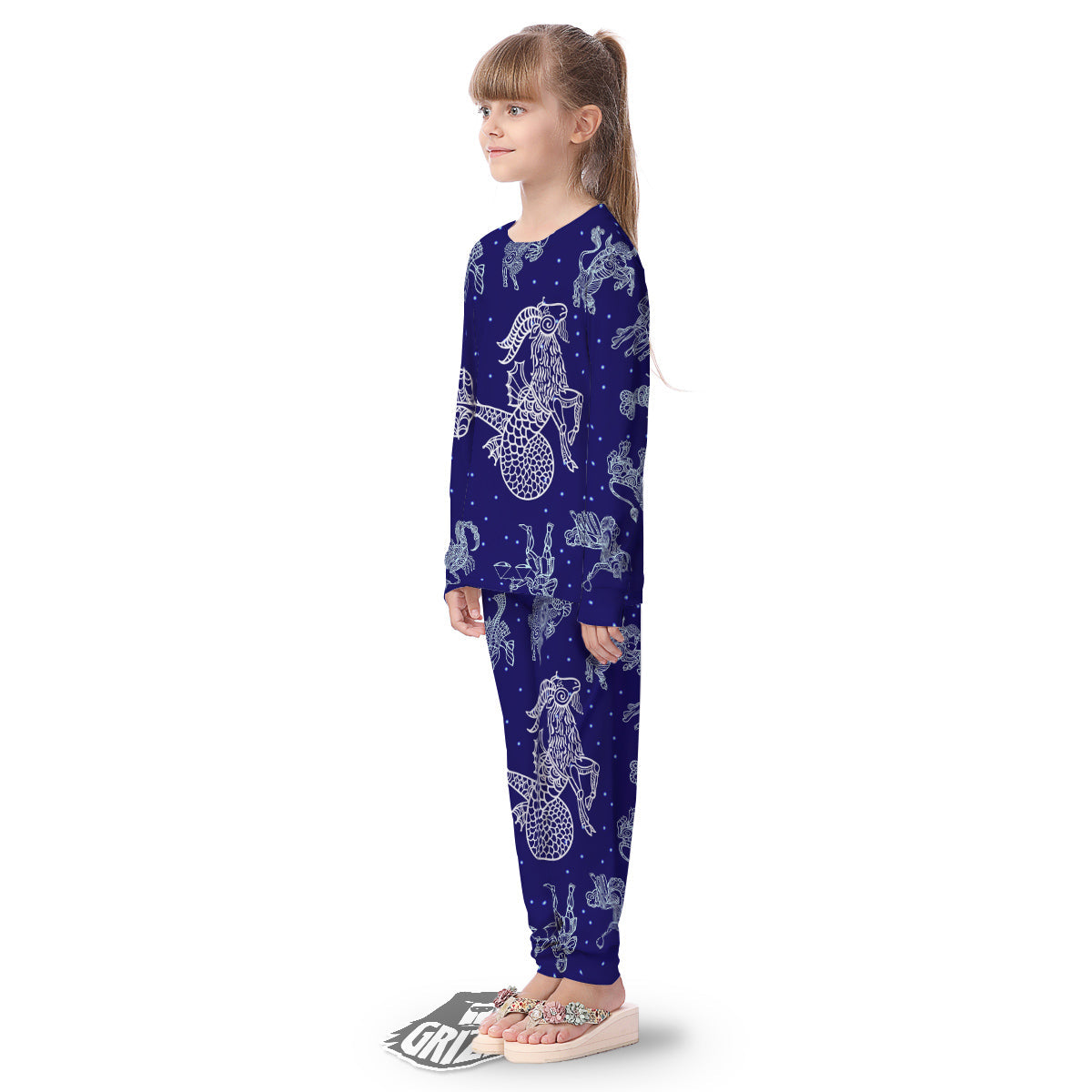 Signs Astrological And Capricorn Print Kid's Pajamas-grizzshop
