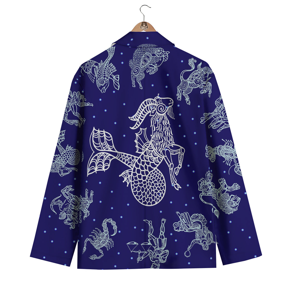Signs Astrological And Capricorn Print Men's Blazer-grizzshop