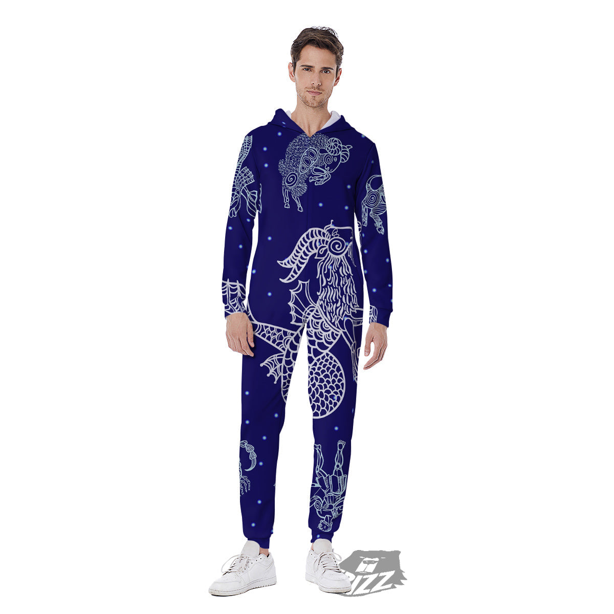Signs Astrological And Capricorn Print Men's Jumpsuit-grizzshop