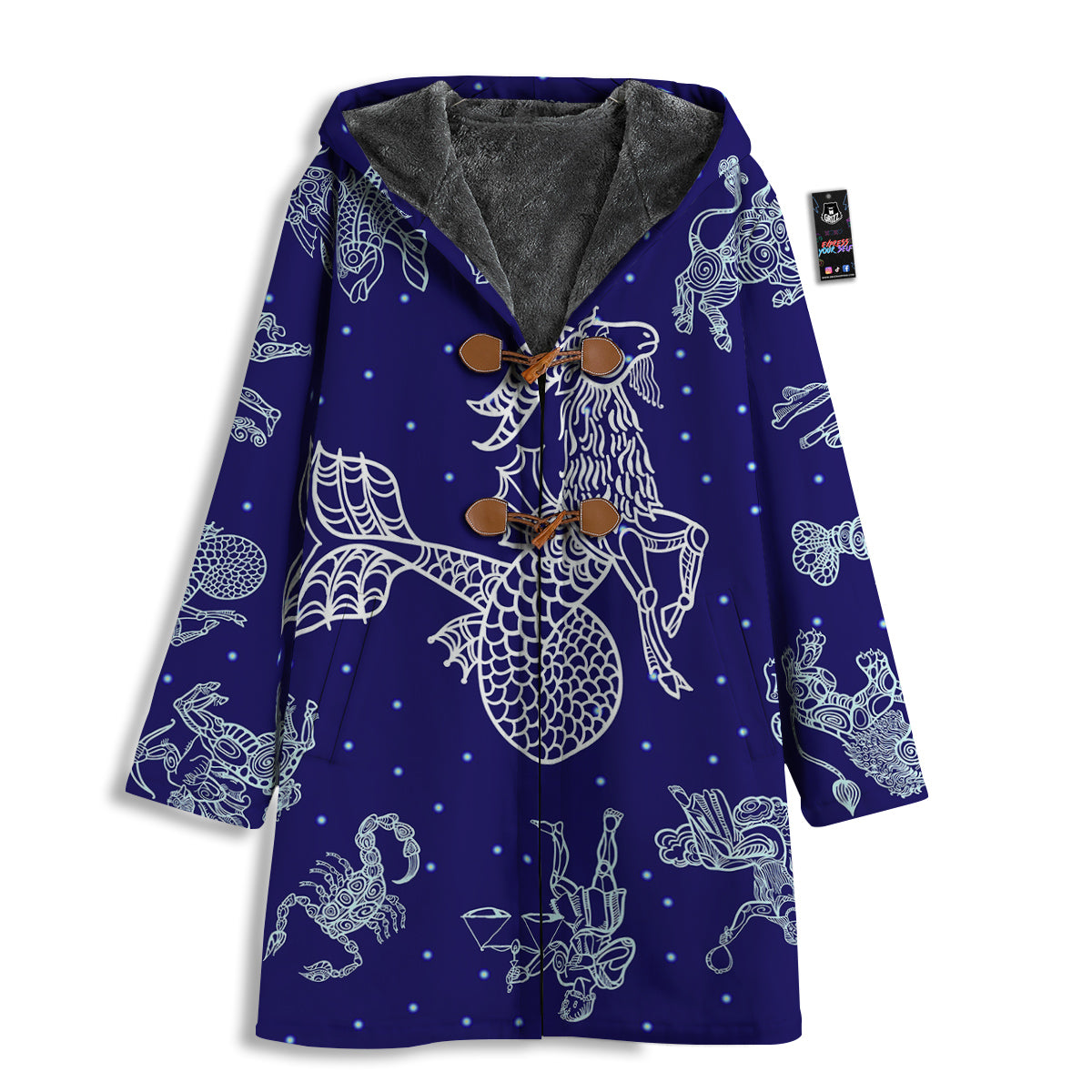 Signs Astrological And Capricorn Print Men's Windbreaker Jacket-grizzshop
