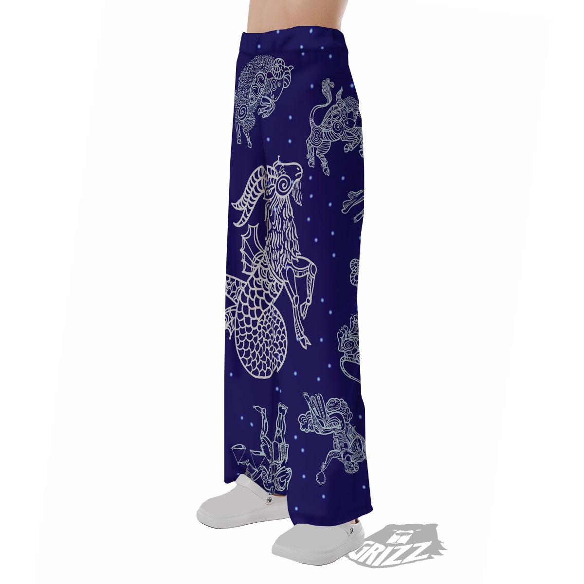 Signs Astrological And Capricorn Print Pajama Pants-grizzshop