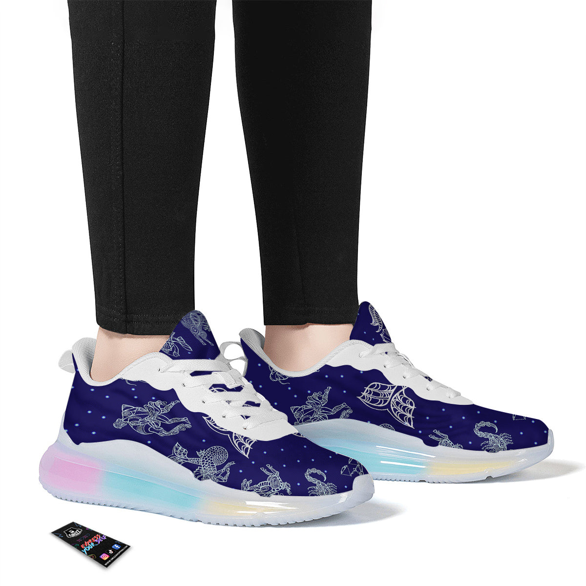 Signs Astrological And Capricorn Print Running Sneakers-grizzshop