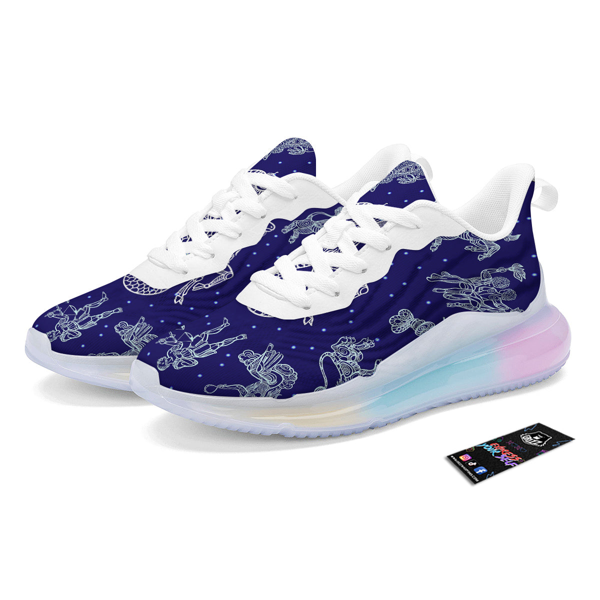 Signs Astrological And Capricorn Print Running Sneakers-grizzshop