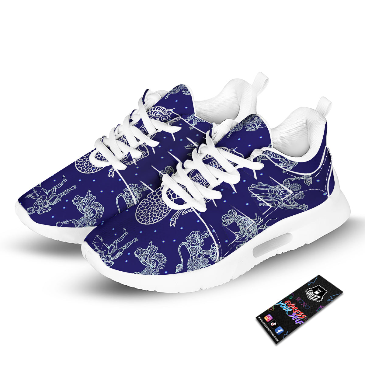 Signs Astrological And Capricorn Print Tennis Shoes-grizzshop