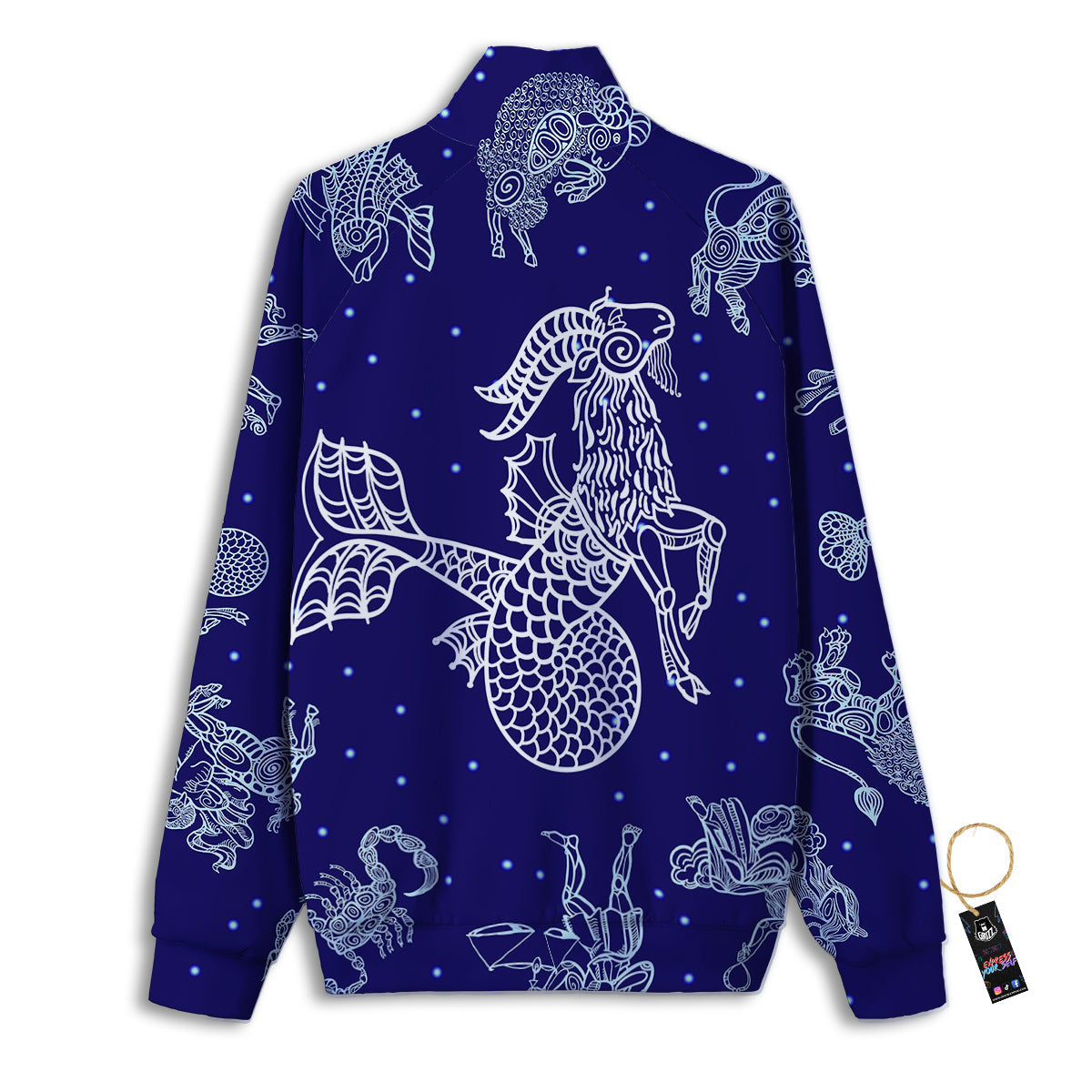 Signs Astrological And Capricorn Print Track Jacket-grizzshop