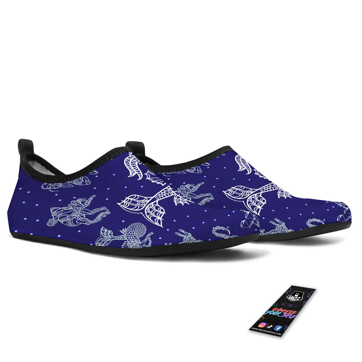 Signs Astrological And Capricorn Print Water Shoes-grizzshop
