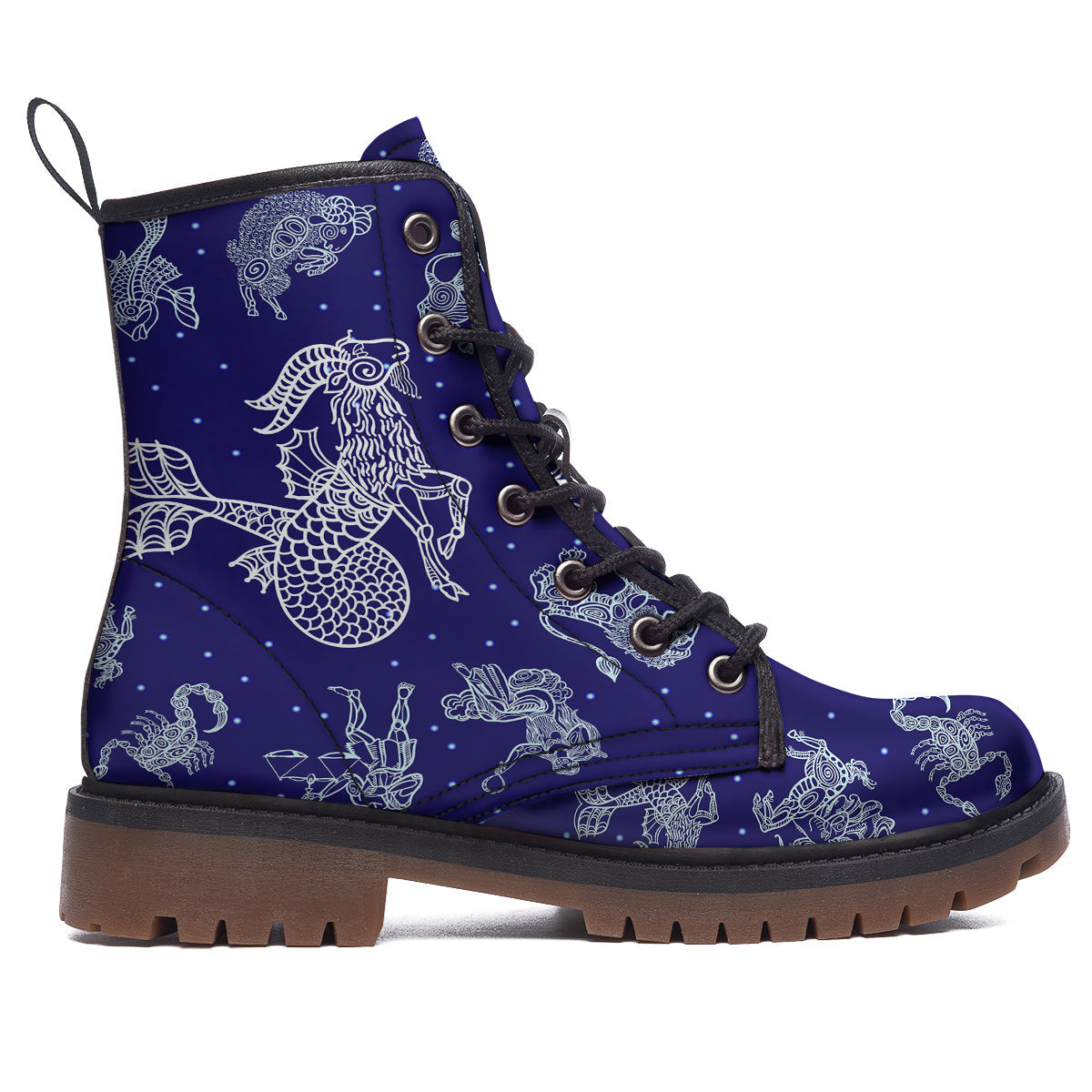 Signs Astrological And Capricorn Print Work Boots-grizzshop