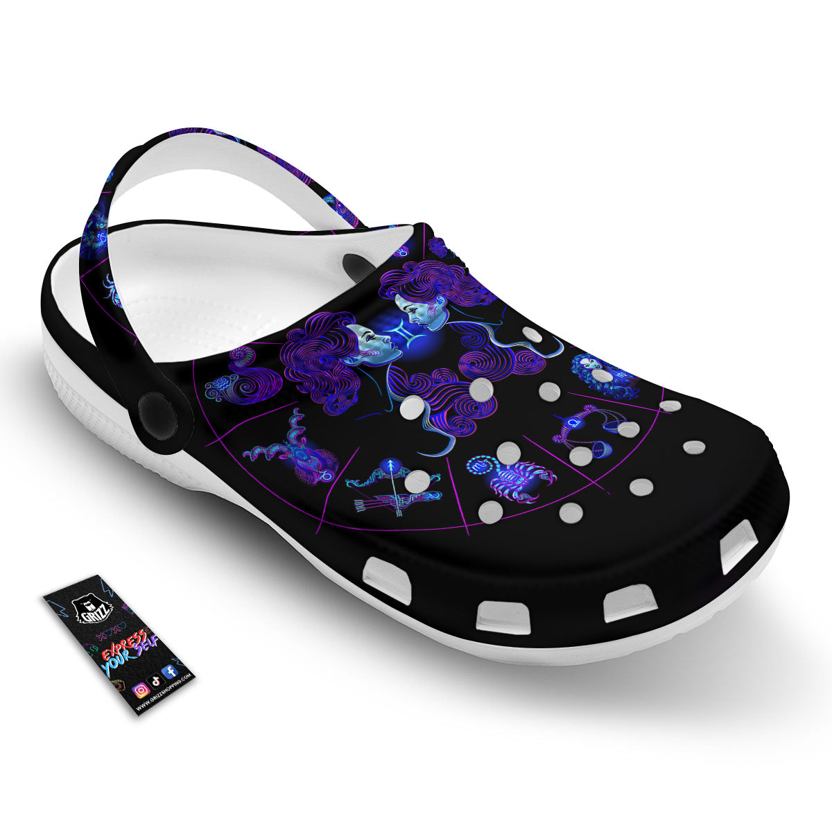 Signs Astrological And Gemini Print Clog-grizzshop