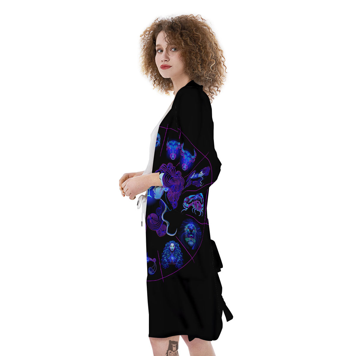 Signs Astrological And Gemini Print Kimono-grizzshop