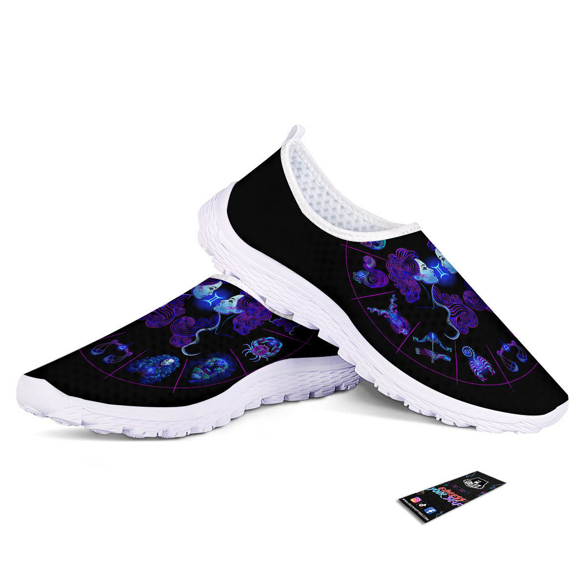 Signs Astrological And Gemini Print Nurse Shoes-grizzshop