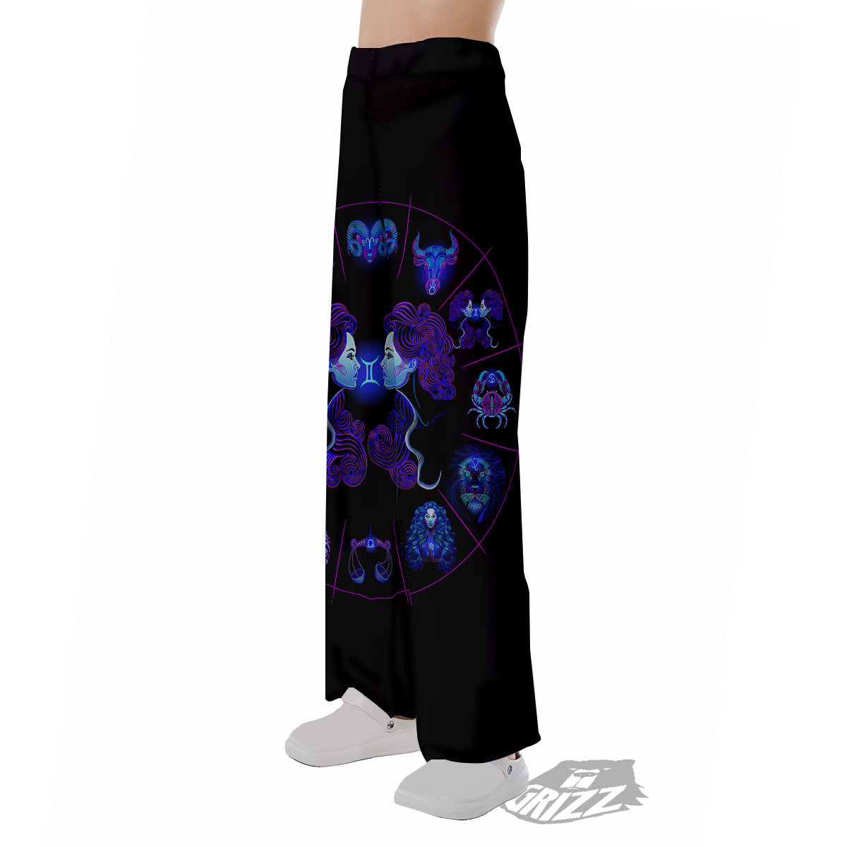 Signs Astrological And Gemini Print Pajama Pants-grizzshop