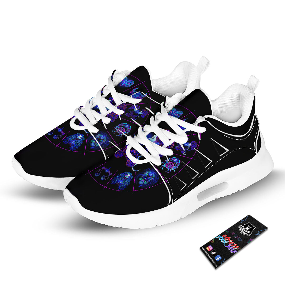 Signs Astrological And Gemini Print Tennis Shoes-grizzshop