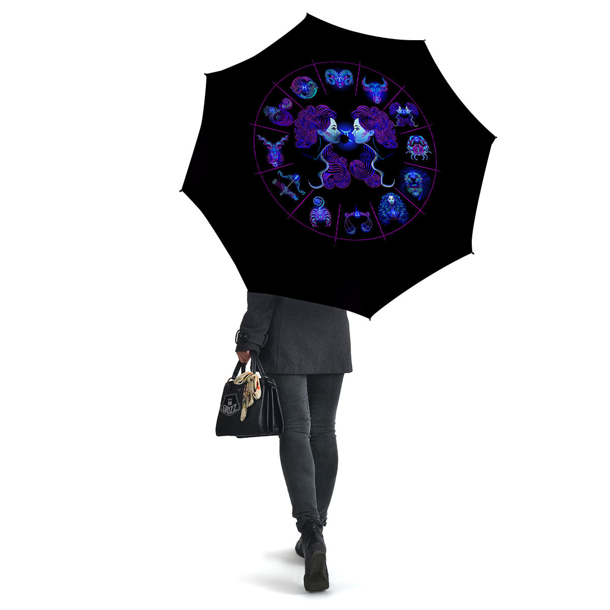 Signs Astrological And Gemini Print Umbrella-grizzshop