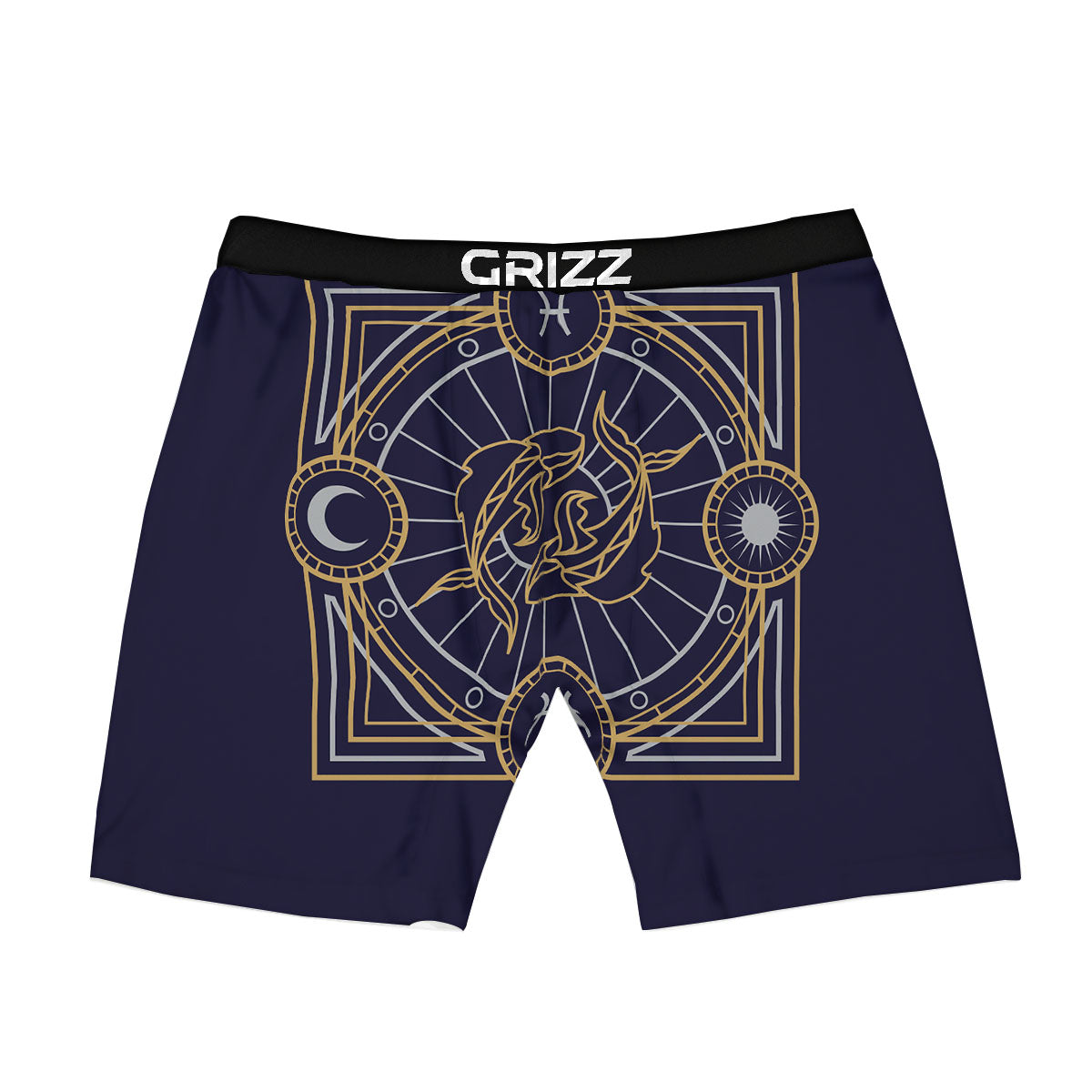 Signs Astrological And Pisces Print Boxer Briefs-grizzshop