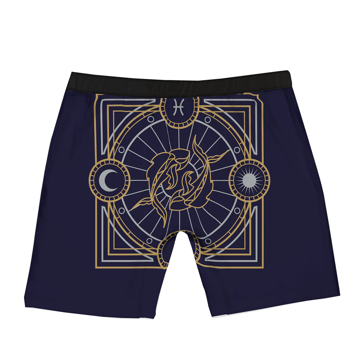 Signs Astrological And Pisces Print Boxer Briefs-grizzshop