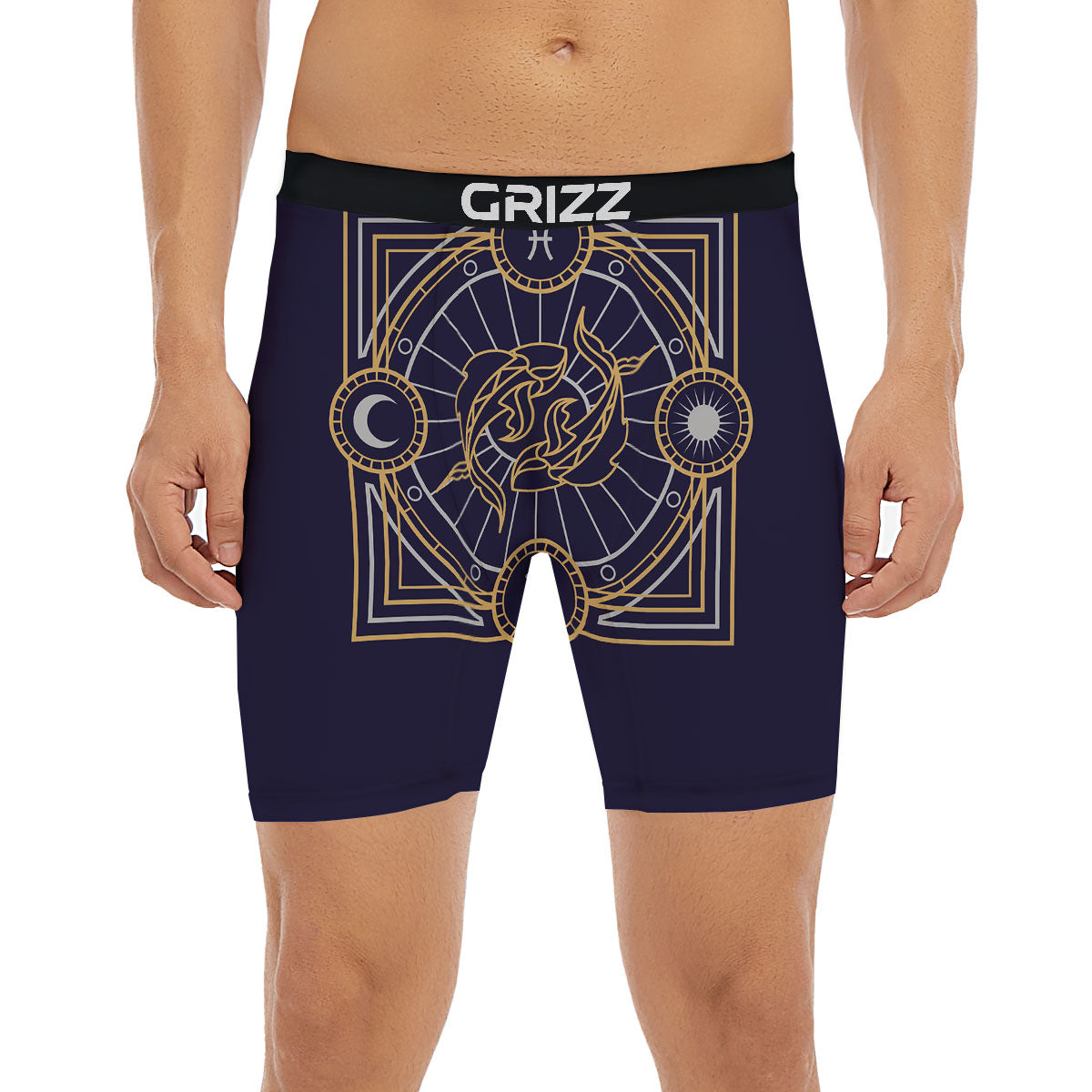Signs Astrological And Pisces Print Boxer Briefs-grizzshop