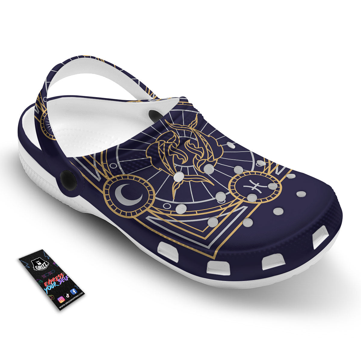 Signs Astrological And Pisces Print Clog-grizzshop