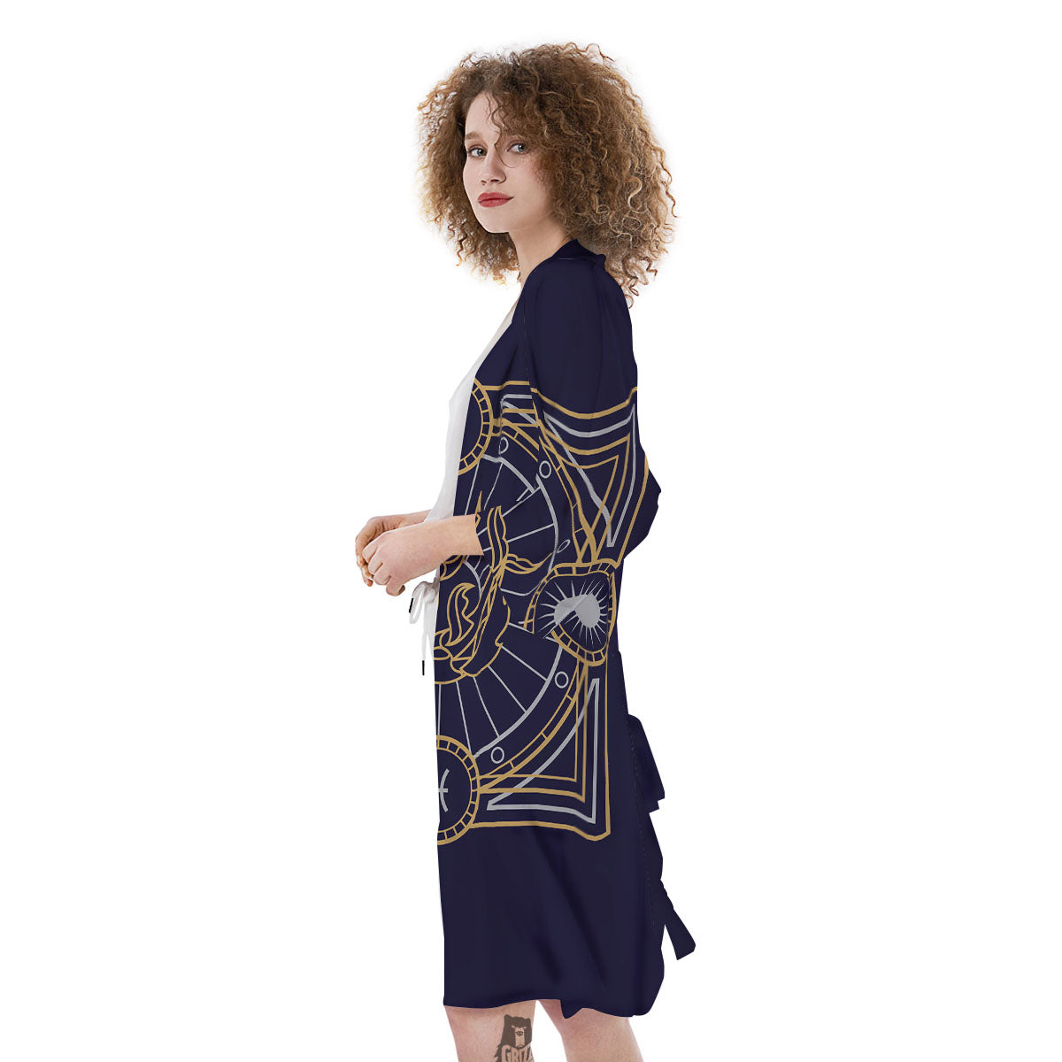 Signs Astrological And Pisces Print Kimono-grizzshop