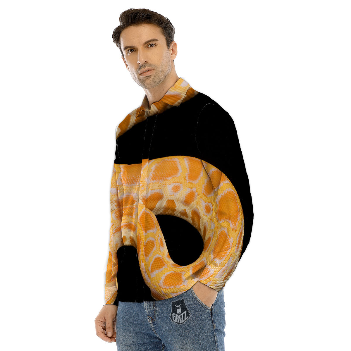 Signs Astrological And Pisces Print Men's Dress Shirts-grizzshop
