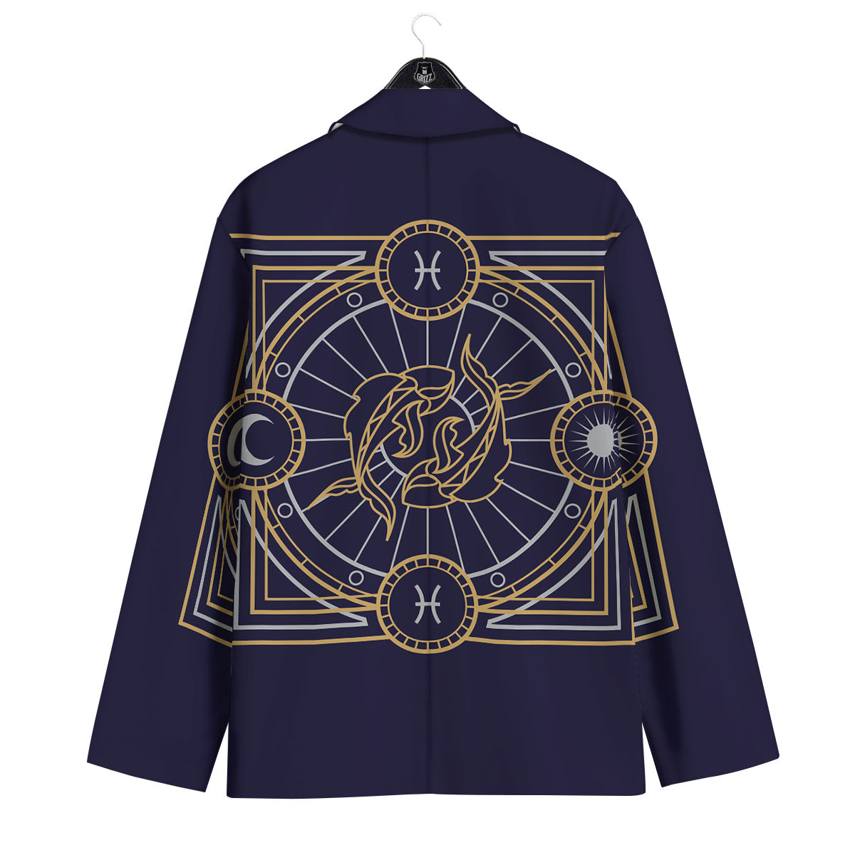 Signs Astrological And Pisces Print Men's Sport Coat-grizzshop