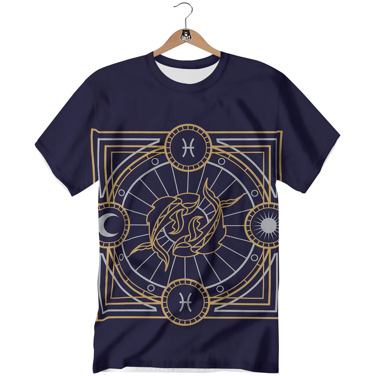 Signs Astrological And Pisces Print T-Shirt-grizzshop
