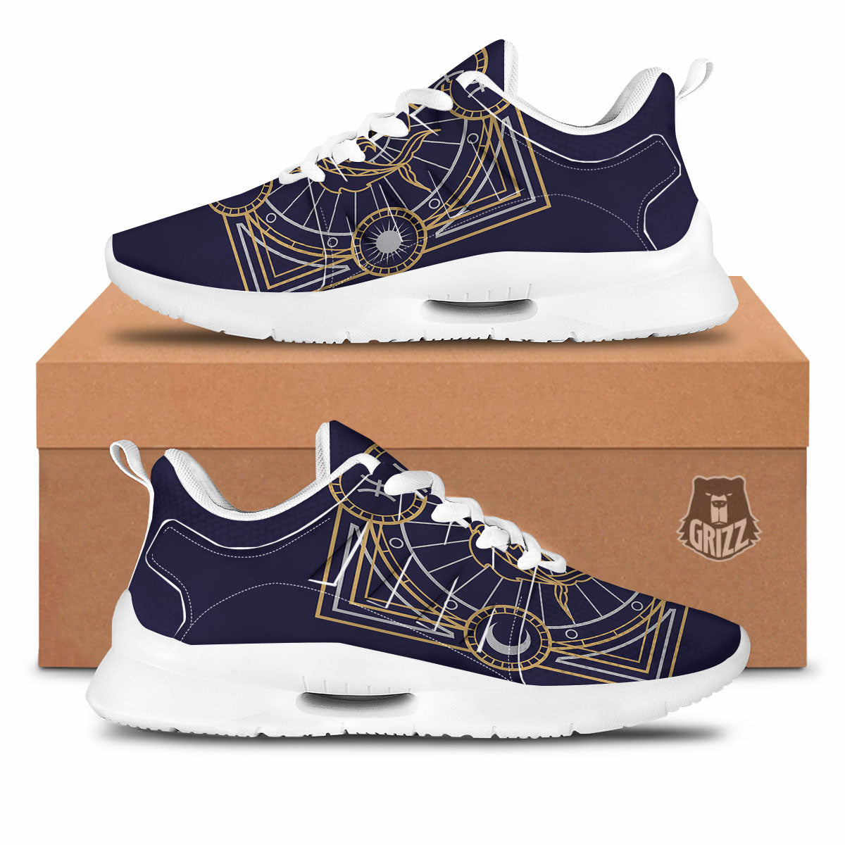 Signs Astrological And Pisces Print Tennis Shoes-grizzshop