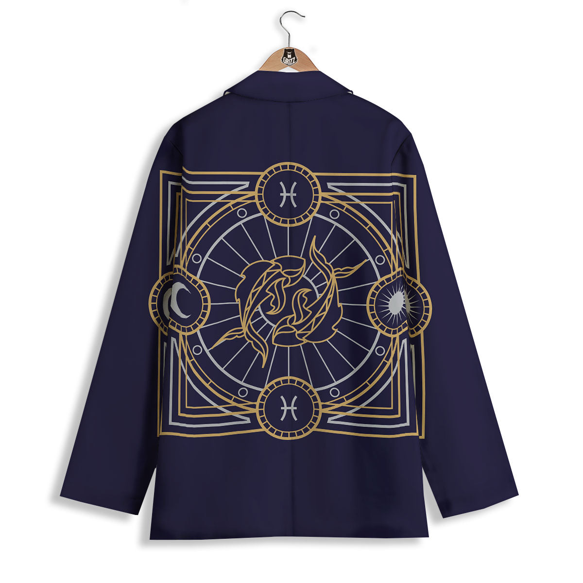 Signs Astrological And Pisces Print Women's Blazer-grizzshop