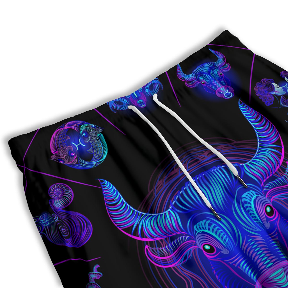 Signs Astrological And Taurus Print Men's Athletic Shorts