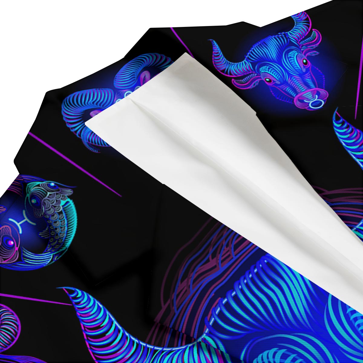 Signs Astrological And Taurus Print Men's Blazer-grizzshop