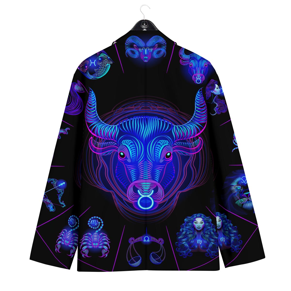 Signs Astrological And Taurus Print Men's Sport Coat-grizzshop