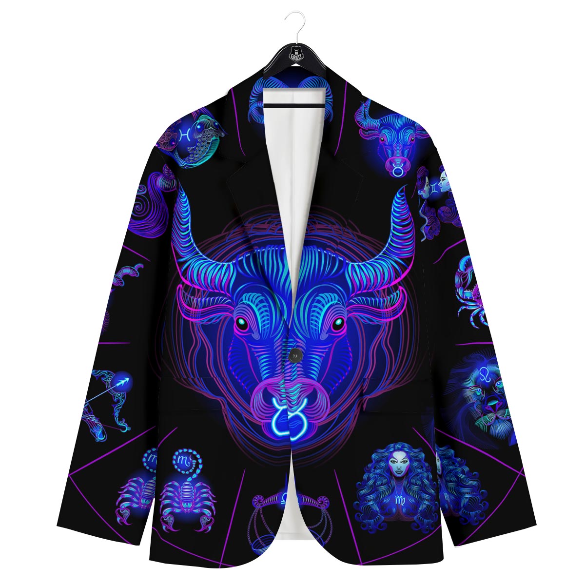 Signs Astrological And Taurus Print Men's Sport Coat-grizzshop