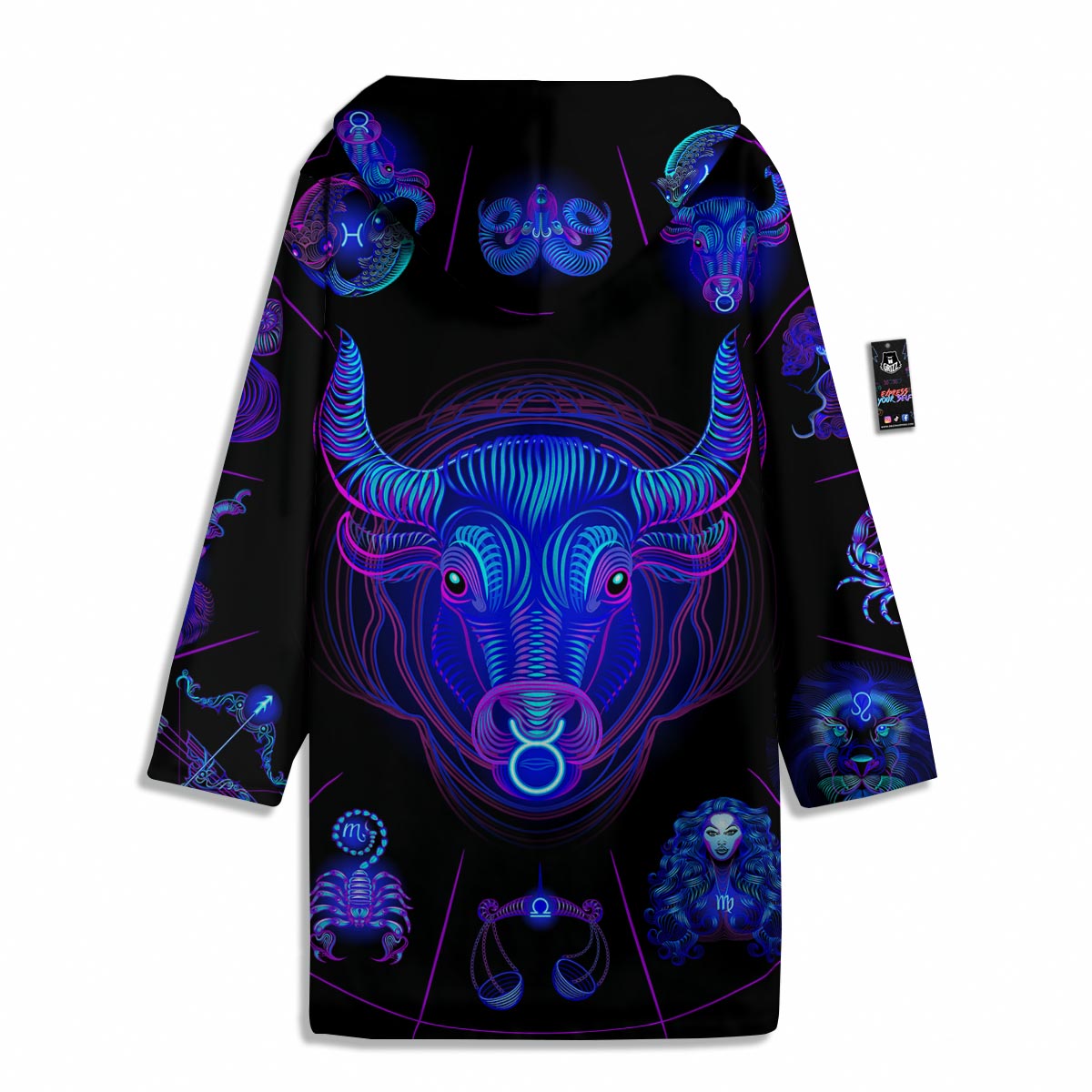 Signs Astrological And Taurus Print Men's Windbreaker Jacket-grizzshop